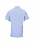 Premier Workwear Short Sleeve Shirt Micro Gingham Pattern Cotton for Men, Black (ca. Pantone Black C)/White XS, PW221 – image 4