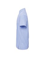 Premier Workwear Kurzarmhemd Mikro-Vichy Muster Baumwolle für Herren, Black (ca. Pantone Black C)/White XS, PW221 – Bild 5