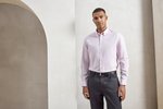 Premier Workwear Herrenhemd Slim-Fit Oxford Streifen, Oxford Blue (ca. Pantone 7453C) S, PW238 – Bild 1