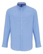 Premier Workwear Herrenhemd Slim-Fit Oxford Streifen, Oxford Blue (ca. Pantone 7453C) S, PW238 – Bild 3