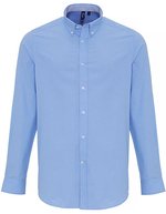 Premier Workwear Herrenhemd Slim-Fit Oxford Streifen, Oxford Blue (ca. Pantone 7453C) S, PW238 – Bild 2