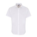 Premier Workwear Kurzarm Popeline Slim Fit Hemd für Herren, Black (ca. Pantone Black C) XS, PW246 – Bild 3