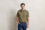 Premier Workwear Karomuster Langarmhemd aus Baumwolle, Camel (ca. Pantone 132C)/Navy (ca. Pantone 2378C) S, PW250 – Bild 1
