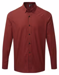 Premier Workwear Herrenhemd Maxton Check, kariert, Slim Fit, Black (ca. Pantone Black C)/Red (ca. Pantone 201C) S, PW252 – image 5