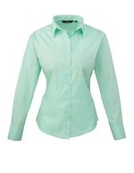Women´s Poplin Long Sleeve Blouse – Aqua