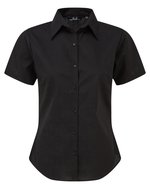 Women´s Poplin Short Sleeve Blouse – Brown