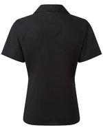 Premier Workwear Popeline Bluse kurzarm tailliert WRAP-zertifiziert, Aubergine 44 (XL/16), PW302 – Bild 4