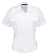 Women´s Pilot Shirt Short Sleeve – Black