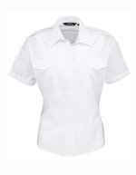 Women´s Pilot Shirt Short Sleeve – White