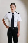 Premier Workwear Pilotenshirt Kurzarm Weiß für Damen, White 50 (4XL/22), PW312 – Bild 5