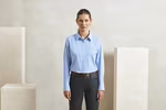 Premier Workwear Long Sleeve Cotton Shirt Microcheck Cut for Women, Black (ca. Pantone Black C)/White XS, PW320 – Red (ca. Pantone 200C)/White