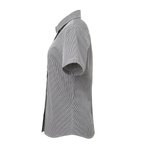Premier Workwear Kurzarmhemd Vichy-Muster Baumwolle für Damen, Black (ca. Pantone Black C)/White XS, PW321 – Bild 5