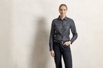 Premier Workwear Jeanshemd mit Kontrastnähten für Damen, Black Denim (ca. Pantone 433C) XS, PW322 – Bild 1