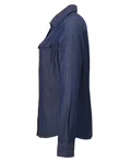 Premier Workwear Denim Shirt with Contrast Stitching for Women, Black Denim (ca. Pantone 433C) XS, PW322 – image 5