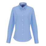 Premier Workwear Damenbluse Oxford mit Kontrastdetails, Oxford Blue (ca. Pantone 7453C) XS, PW338 – Bild 3