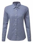 Premier Workwear Camicia a Maniche Lunghe Maxton Check a Quadri da Donna, Navy (ca. Pantone 533C)/White XXL, PW352 – immagine 3