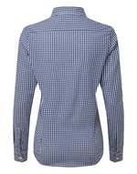Premier Workwear Langarmhemd Maxton Check kariert für Damen, Navy (ca. Pantone 533C)/White XXL, PW352 – Bild 4