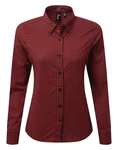 Premier Workwear Camicia a Maniche Lunghe Maxton Check a Quadri da Donna, Navy (ca. Pantone 533C)/White XXL, PW352 – immagine 5