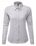 Premier Workwear Camicia a Maniche Lunghe Maxton Check a Quadri da Donna, Navy (ca. Pantone 533C)/White XXL, PW352 – immagine 7