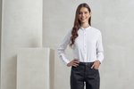 Premier Workwear Banded Collar Grandad Shirt für Damen, Black XS, PW358 – Bild 1