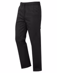 Premier Workwear Chef Cargo Trousers with Elastic Waistband, Black (ca. Pantone Black C) XS, PW555 – image 3