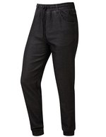 Premier Workwear Artisan Chef Jogginghosen mit Dehnbund – Black Denim (ca. Pantone 426C)