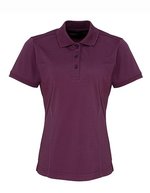 Premier Workwear Coolchecker® Piqué Poloshirt, atmungsaktiv für Damen, Burgundy (ca. Pantone 216C) XL, PW616 – Bild 2