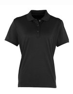 Premier Workwear Coolchecker® Piqué Poloshirt, atmungsaktiv für Damen, Burgundy (ca. Pantone 216C) XL, PW616 – Noir (ca. Pantone Black C)