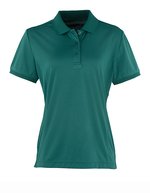 Premier Workwear Coolchecker® Piqué Poloshirt, atmungsaktiv für Damen, Burgundy (ca. Pantone 216C) XL, PW616 – Vert bouteille (ca. Pantone 560C)