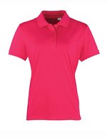 Premier Workwear Coolchecker® Piqué Poloshirt, atmungsaktiv für Damen, Burgundy (ca. Pantone 216C) XL, PW616 – Rose vif (ca. Pantone 214C)