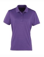 Premier Workwear Coolchecker® Piqué Poloshirt, atmungsaktiv für Damen, Burgundy (ca. Pantone 216C) XL, PW616 – Violet (ca. Pantone 269C)