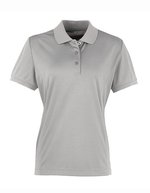 Premier Workwear Coolchecker® Piqué Poloshirt, atmungsaktiv für Damen, Burgundy (ca. Pantone 216C) XL, PW616 – Argent (ca. Pantone 428C)