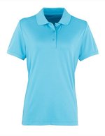 Premier Workwear Coolchecker® Piqué Poloshirt, atmungsaktiv für Damen, Burgundy (ca. Pantone 216C) XL, PW616 – Turquoise (ca. Pantone 312C)