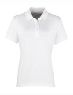Premier Workwear Coolchecker® Piqué Poloshirt, atmungsaktiv für Damen, Burgundy (ca. Pantone 216C) XL, PW616 – Blanc