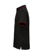 Premier Workwear Polo Coolchecker® mit Kontrastbesatz für Herren, Black (ca. Pantone Black C)/Red (ca. Pantone 200C) 3XL, PW618 – Bild 5