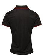 Premier Workwear Polo Slim Fit Coolchecker® Gewebe für Damen, Black (ca. Pantone Black C)/Lime (ca. Pantone 382C) XS, PW619 – Bild 4