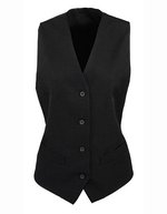 Premier Workwear Weste schwarz, gefüttert, Polyester für Damen – Black (ca. Pantone Black C)