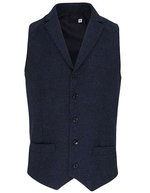 Premier Workwear Herringbone Weste mit Satinfutter für Herren – Navy (ca. Pantone 2766)