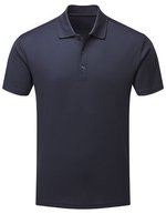Premier Workwear Nachhaltiges Herren Polo Shirt Spun-Dyed, Black (ca. Pantone Black C) S, PW631 – Marine francais (ca. Pantone 303C)