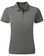 Premier Workwear Nachhaltiges Polo Shirt mit Ripp-Kragen, Black (ca. Pantone Black C) XS, PW633 – Grigio scuro (ca. Pantone 425C)