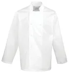 Premier Workwear Langärmelige Kochjacke mit Kunstharzknöpfen, Black (ca. Pantone Black C) S, PW657 – Bild 3