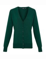 Women´s Button Through Knitted Cardigan – Bottle