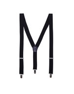 Premier Workwear Clip-On-Hosenträger mit Kunstlederbesätzen, Black (ca. Pantone Black C) One Size, PW701 – Bild 3