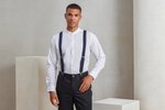 Premier Workwear Clip-On-Hosenträger mit Kunstlederbesätzen, Black (ca. Pantone Black C) One Size, PW701 – Bild 4