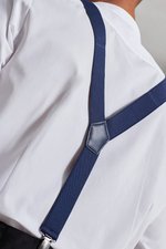 Premier Workwear Clip-On-Hosenträger mit Kunstlederbesätzen, Black (ca. Pantone Black C) One Size, PW701 – Bild 5