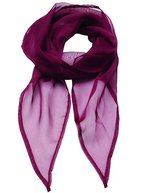 Premier Workwear Damen-Chiffon-Schal Pastellfarben 98x16,5 cm, Natural (ca. Pantone 1205C) 98 x 16,5 cm, PW740 – Burgundy (ca. Pantone 216)