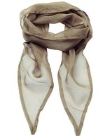 Premier Workwear Damen-Chiffon-Schal Pastellfarben 98x16,5 cm, Natural (ca. Pantone 1205C) 98 x 16,5 cm, PW740 – Khaki (ca. Pantone 7503)