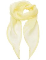 Premier Workwear Damen-Chiffon-Schal Pastellfarben 98x16,5 cm, Natural (ca. Pantone 1205C) 98 x 16,5 cm, PW740 – Lemon (ca. Pantone 127)