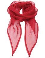 Premier Workwear Damen-Chiffon-Schal Pastellfarben 98x16,5 cm, Natural (ca. Pantone 1205C) 98 x 16,5 cm, PW740 – Red (ca. Pantone 200)