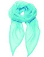 Premier Workwear Damen-Chiffon-Schal Pastellfarben 98x16,5 cm, Natural (ca. Pantone 1205C) 98 x 16,5 cm, PW740 – Turquoise (ca. Pantone 312)